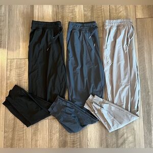 SET OF 3 Old Navy High-Waisted SleekTech Joggers, Size Medium